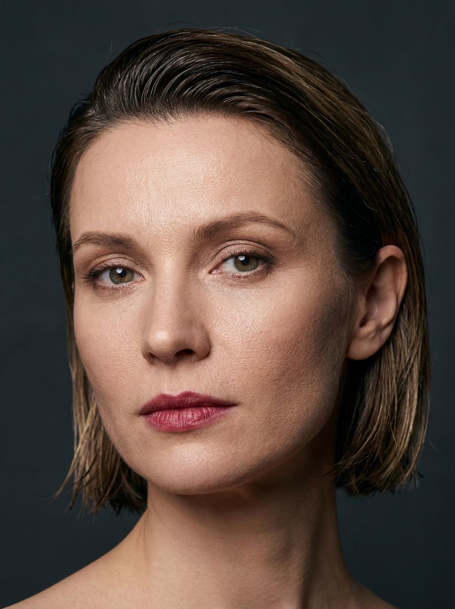 Kurzer Wet-Look Bob - Sleek Frisuren für kurze Haare